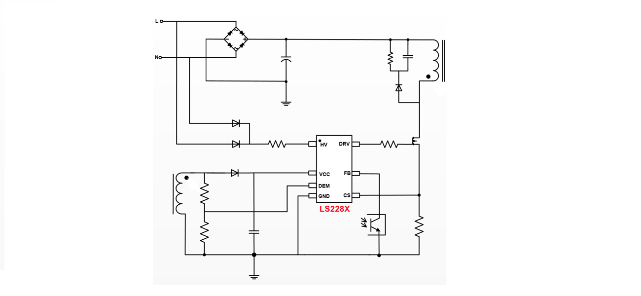 LS228X：超越1342，20~120W GaN_QR主控系列