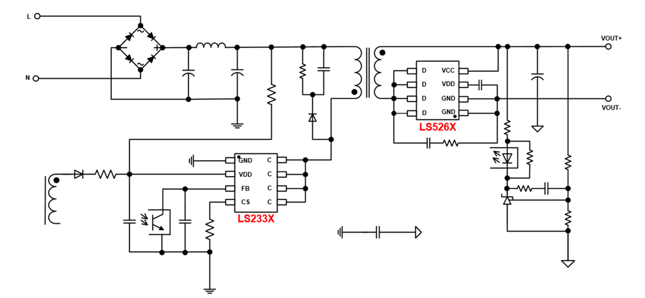 LS233X：極致性?xún)r(jià)比，12~24W 內(nèi)置DLT方案